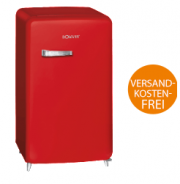 BOMANN K&uuml;hlschrank KSR 350 Retro in stylischem Rot f&uuml;r 199,00 Euro inkl. Versand bei Saturn