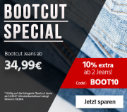 BootCut Jeans Special mit 10% Rabatt ab 2 Jeans bei Jeans Direct