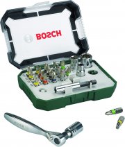 Bosch &lrm;2607017322 26-teiliges Schrauberbit- und Ratschen-Set mit extra harter Qualit&auml;t