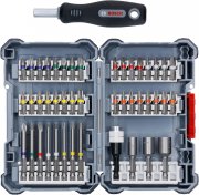 Bosch 2607017692 45-teiliges Pick and Click Schrauberbit Mixed Set inkl. Handgriff