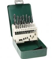 Bosch 2607019435 19-teiliges HSS-R Metallbohrer Set in Metallkassette