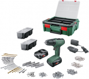 Bosch Akku-Bohrschrauber UniversalDrill 18 mit 2 Akkupacks und Zubeh&ouml;r f&uuml;r 97,48 Euro