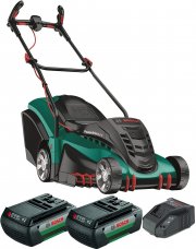 Bosch Akku Rasenm&auml;her Rotak 430 LI mit 2 Akkus 2,0 Ah und 36 Volt und Ladeger&auml;t