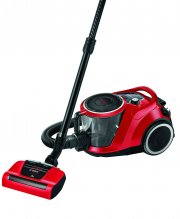 Bosch BGC41PET, Bodenstaubsauger mit Beutel, tornadorot/schwarz 