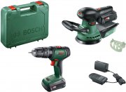 Bosch Elektrowerkzeug-Set UniversalImpact 18V + AdvancedOrbit18 inkl. 2 Akkus und Ladeger&auml;t