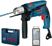 Bosch GSB 13 RE Professional Schlagbohrmaschine inkl. 4 Bohrer und Koffer