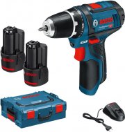 BOSCH GSR 12V-15 Professional Akku-Bohrschrauber mit 2x2Ah mit Box, nur 109&euro; statt 153&euro;