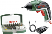 Bosch Home and Garden IXO V 06039A800S 3.6V Akku-Schrauber inkl. 32teiliges Bit-Set