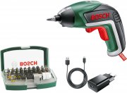 Bosch Home and Garden IXO V Akku-Schrauber 3.6V 1.5Ah Li-Ion inkl. Akku + 32 teiliges Bit-Set