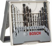 Bosch Professional 15tlg. Bohrer-Set f&uuml;r Metall, Holz und Stein