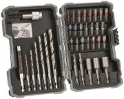 Bosch Professional 35-teiliges Holzbohrer- und Bit-Set Extra Hart