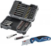 Bosch Professional 43-teiliges Bitset + Bosch Professional Universal Klappmesser