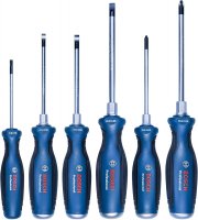 Bosch Professional 6 teiliges Kreuz- und Schlitzschraubenzieher Set