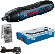 Bosch Professional Akkuschrauber Bosch GO inkl. 25-tlg. Bit-Set in L-BOXX Mini