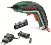 Bosch Professional Akkuschrauber IXO Generation V inkl. Winkeladapter und 10-teiliges Bit-Set