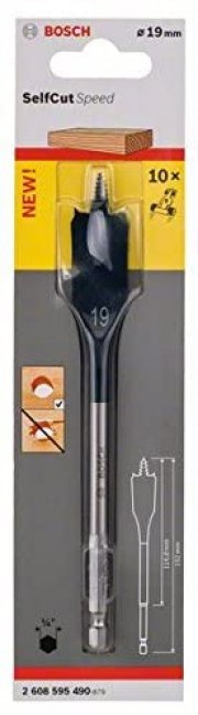 Bosch Professional Flachfr&auml;sbohrer Self Cut Speed mit 1/4"-Sechskantschaft (&Oslash; 19 mm) 