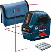 Bosch Professional GLL 2-10 Linienlaser - roter Laser, bis 10 m inkl. 3x AA-Batterie und Tasche