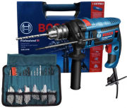 Bosch Professional GSB 16 RE Schlagbohrmaschine inkl. umfangreiches Zubeh&ouml;r