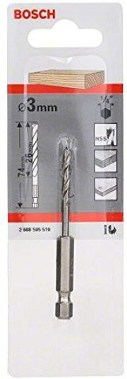 Bosch Professional Holzspiralbohrer mit 1/4