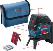 Bosch Professional Kreuzlinienlaser GCL 2-15 roter Laser f&uuml;r den Innenbereich mit Lotpunkten