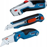 Bosch Professional Messer-Set 3-teilig mit Universalmesser, Klappmesser und Cutter Messer