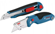 Bosch Professional Messer Set mit Universal Klappmesser und Profi Cuttermesser inkl. Ersatzklingen