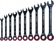 Bosch Professional Ratschen Schraubenschl&uuml;ssel Set 10-teilig in Tasche