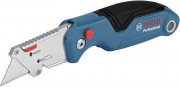 Bosch Professional Universal Klappmesser mit Klingenfach im Metall-Griff inkl. 2 Ersatzklingen