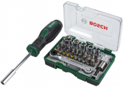 Bosch Promoline 27-teiliges Schrauberbit-Set mit Ratsche und Handschrauber