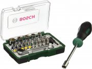 Bosch Promoline 27-teiliges Schrauberbit-Set mit Ratsche und Handschrauber