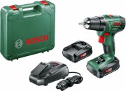 Bosch PSR 1800 LI-2 Akkubohrschrauber + 2 Akkus und Ladeger&auml;t im Koffer