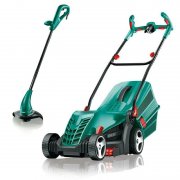 Bosch Rotak ARM 34 Rasenm&auml;her + Bosch ART 23 SL Rasentrimmer