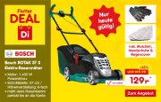 Bosch Rotak37-S Elektro Rasenm&auml;her inc. Mulchkit-Handschuhe und Regencover