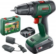 Bosch UniversalDrill 18V Akkuschrauber inkl. 2 Akkus und Ladeger&auml;t im Koffer