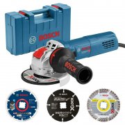 Bosch Winkelschleifer GWX 9-125 S Professional inkl. 3 Trennscheiben + Koffer