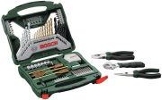 Bosch X-Line Titanium Bit und Bohrer Set 70-teilig mit 3-teiligen Zangen Set