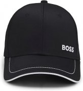 BOSS Herren Cap-1 Cap aus Baumwoll-Twill mit Kontrast-Details und Logo