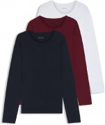 BOSS Herren Longsleeve Unterhemd im 3er Pack stark reduziert