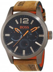 Boss Orange Paris Multieye 1513240 Herren-Armbanduhr mit Leder Armband