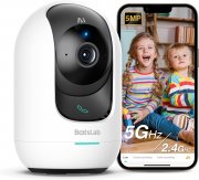 BOTSLAB 5MP 3K WLAN IP Ondoor &Uuml;berwachungskamera mit KI-Personenerkennung, Nachtsicht und Alexa