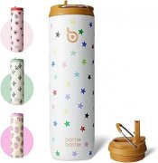 BOTTLE BOTTLE Edelstahl Trinkflasche (750ml) mit Strohhalm f&uuml;r 17,14&euro;