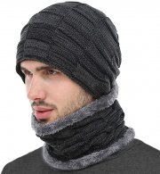 BOYOU Winterset mit Beanie und Schlauchschal f&uuml;r Damen und Herren