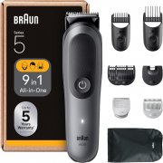 Braun AIO5545 All-in-One Trimmer-Set 5 9-in-1 Multigroom, Barttrimmer und Haarschneider