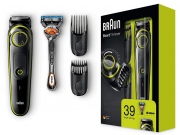 Braun Barttrimmer und Haarschneider BT3041 mit 39 L&auml;ngeneinstellungen inkl. Gillette Rasierer