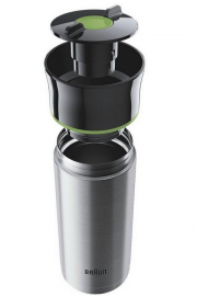 Braun BRSC001 Edelstahl Thermobecher 330ml mit auslaufsicherem Deckel