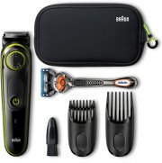 Braun BT3941 Barttrimmer und Haarschneider + Gillette Fusion ProGlide Rasierer inkl. Kulturtasche 