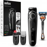 Braun BT5242 Barttrimmer/Haarschneider inkl. 2 Aufs&auml;tze & Rasierer