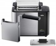 Braun HT5015 Edelstahl Toaster mit 13 Toasteinstellungen