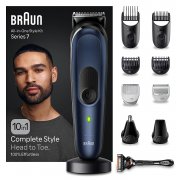 Braun MGK7421 All-In-One Bartpflege Bodygroomer Set 10-in-1 Barttrimmer und Haarschneider