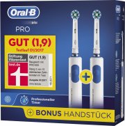 Braun Oral-B Pro 600 Duo-Pack Elektrische Zahnb&uuml;rste inkl. 2 Handst&uuml;ck